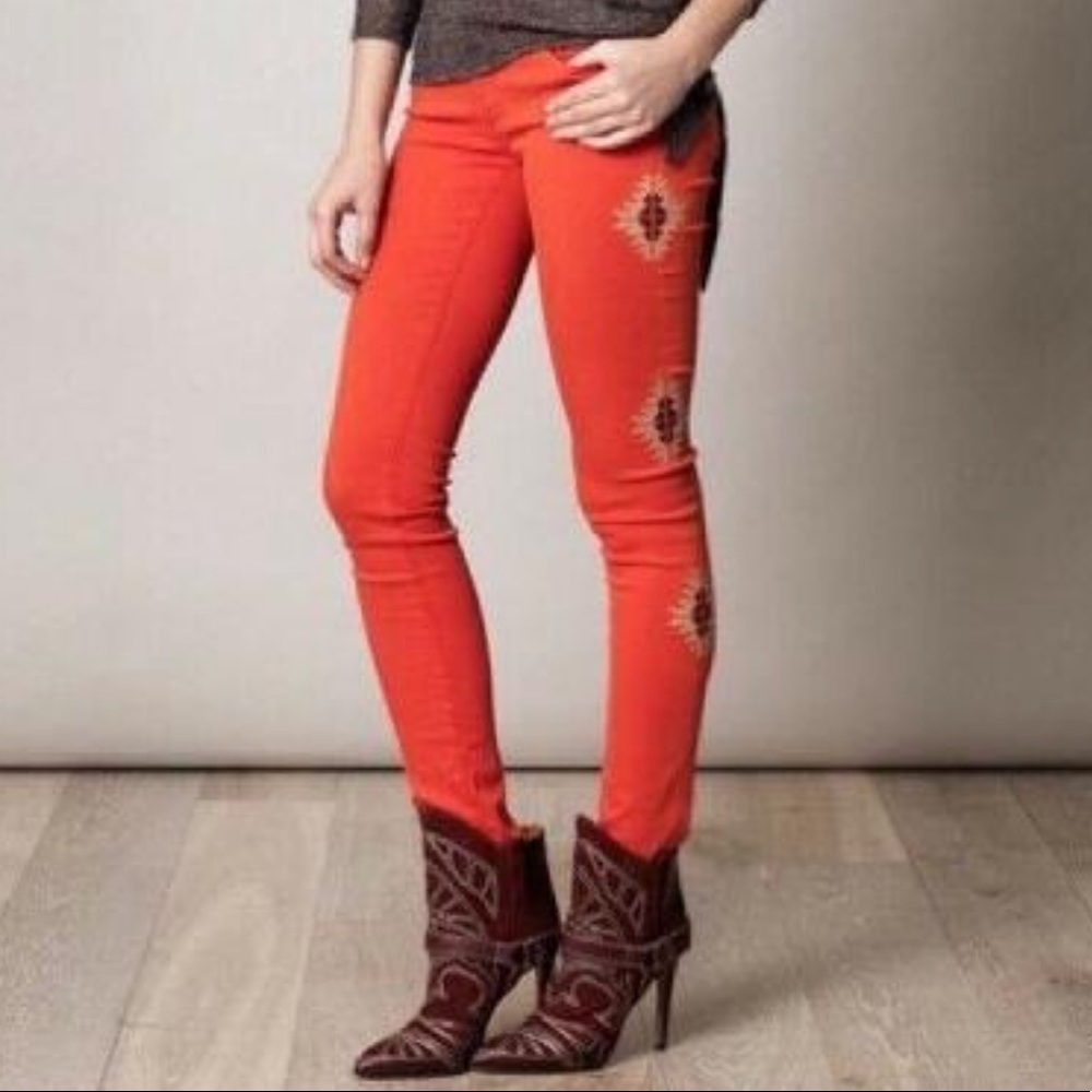 AG the Legging “Santa Fe Embroidered” jeans - 29R